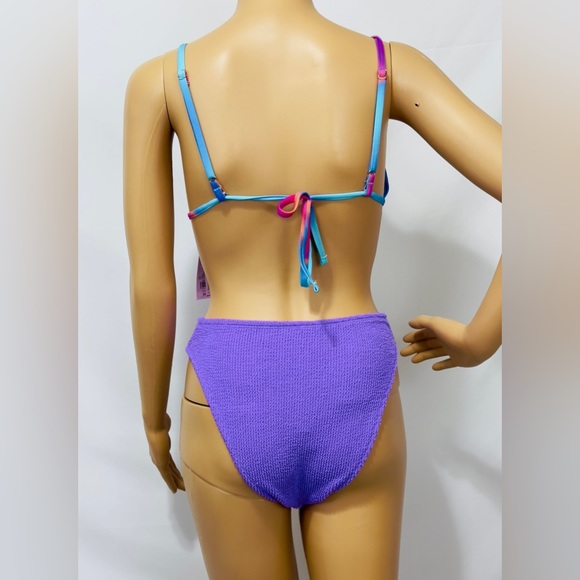 Wild fable Blue Marble Tunnel Front Bralette Bikini Top Avail. XXS, XS &… - Picture 5 of 10